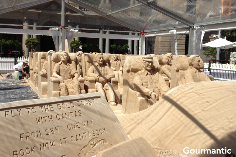 Qantas Sand Plane Sculpture