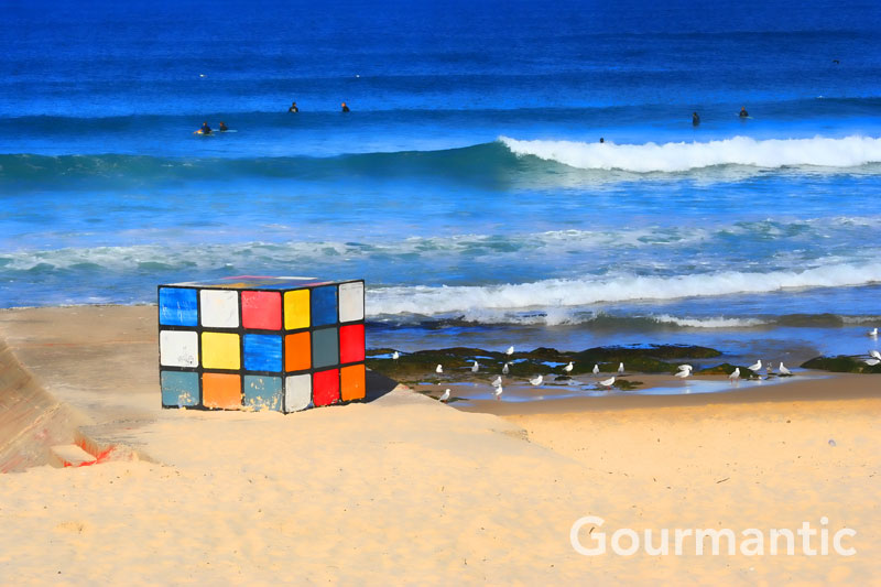 Rubik's Cube at Maroubra Beach