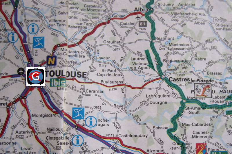 Toulouse map