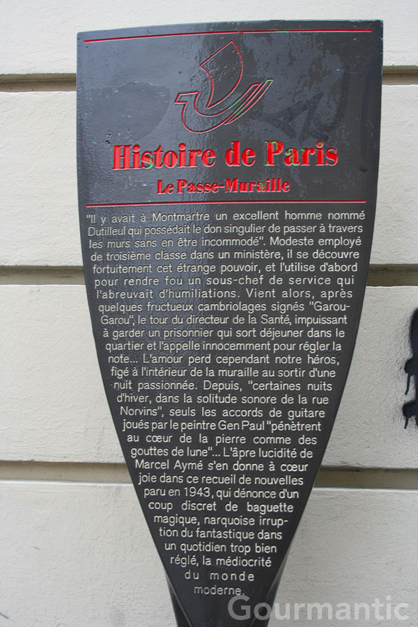 Le Passe-Muraille - Montmartre