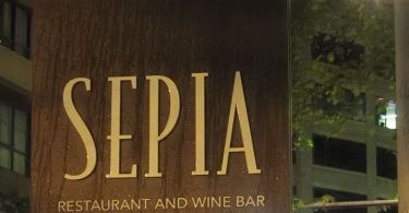 Sepia Restaurant - Anniversary Dinner