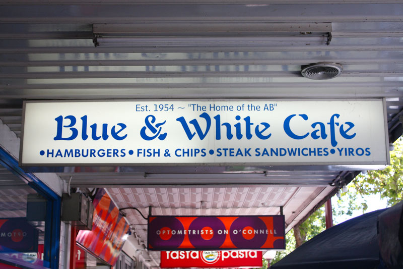 The AB at Blue & White Café