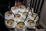 Jerusalem artichoke soup| apple walnut salsa