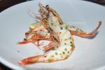 Yamba King prawns butterflied and grilled